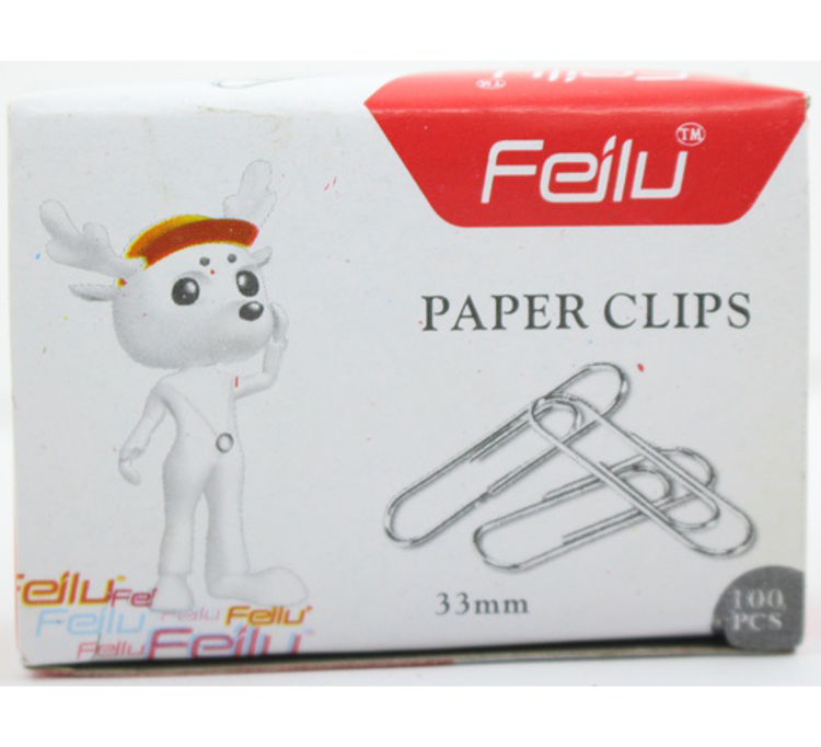 Picture of 0504-Paper Clips-50mm-Feilu 100PCS